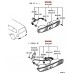 REAR BUMPER INDICATOR AND LOOM LEFT FOR A MITSUBISHI PAJERO/MONTERO - V68W